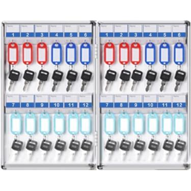 Imagem de Suporte de parede para porta-chaves, armário de chaves, cofre de chave, caixa de armazenamento de chaves de segurança, porta-chaves para hotéis, chaves de carro e casa, porta-chaves (24)