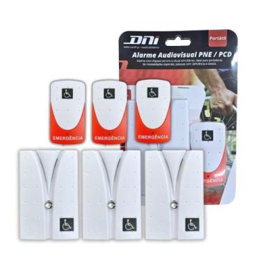Imagem de Kit 3 Alarme Campainha Banheiro Emergência Idoso Pcd S/ Fio - DNI