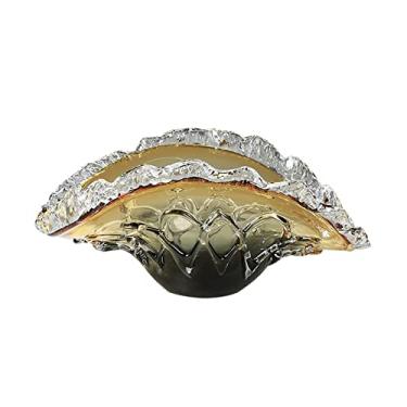 Imagem de GAORUIFENG Cesta de frutas e vegetais de bancada, tigela de vidro, fruteira, arte moderna, esculpida à mão, transparente, fruteira, casa, sala de estar, restaurante, decorativa, fruta, mesa, centros