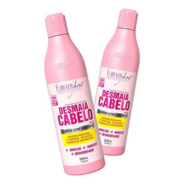 Imagem de Shampoo Forever Liss Desmaia Cabelo Hidratante 500Ml 2Un, Desmaia cabe