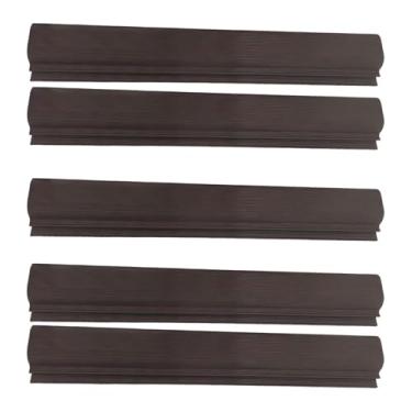 Imagem de Ysyqkn Organizador de Cabos para Mesa - Conjunto de 5 Peças - Organizador de Fios E Cabos para Computador - Ideal para Escritório E Mesa de Computador, Marrom