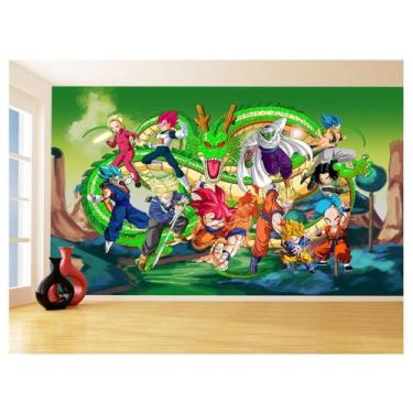 Imagem de Papel De Parede Dragon Ball Goku Vegeta Anime 3,5M Dbz264 - Você Decor