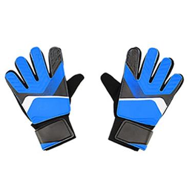 Imagem de Generic Luvas de Goleiro, Almofada de Couro Pu, Luvas de Futebol Profissionais, Dupla Camada, Gancho e Laço, Design de Malha Antiderrapante para Jogo de Futebol (#3)