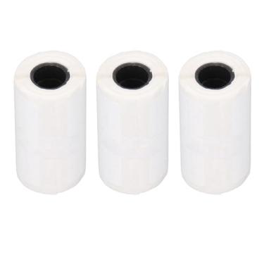 Imagem de SUNGOOYUE Papel de Recibo Branco, Impressão Transparente, Casca Fácil, 3 Rolos, Papel Térmico Autoadesivo para Casa, Pequenas Empresas, Artesanato Com Adesivos (L1S-50 * 20)