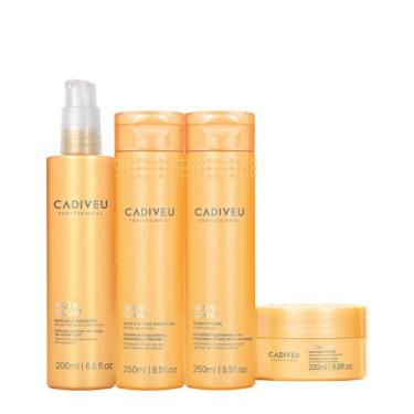 Imagem de Kit Cadiveu Professional Nutri Glow Shampoo Condicionador Máscara P e 