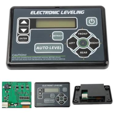 Imagem de ZUDZUW 421484 Sistema de nivelamento RV Touchpad controle de solo TT substituição para Lippert 5ª roda e trailer de viagem com botão de nivelamento automático recurso de instalação fácil de conexão