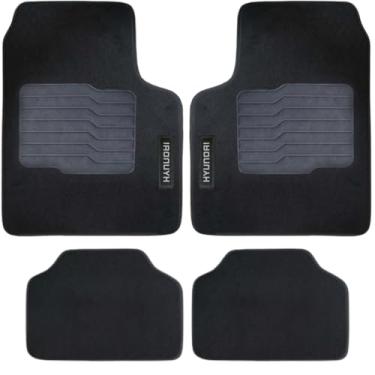 Imagem de Jogo Tapete Universal Carpete Automotivo 4 Peças. (Jogo Tapete Carpete Hb20,Hb20s, Creta)