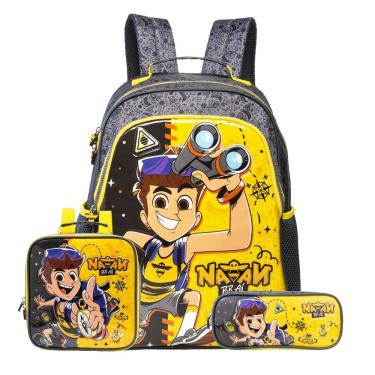 Imagem de Mochila Costas Lancheira Termica Estojo Simples Natan Por Aí