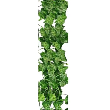 Imagem de Samambaias Artificiais Para Escalada - Folhagem Realista Para DecoraçãO De Paredes E CenáRios De Eventos(Hera,15 metros (6 tiras))
