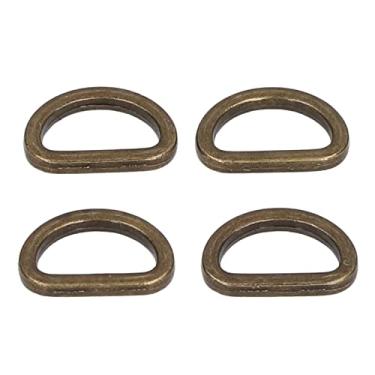 Imagem de AYNEFY Anéis D Brilhantes de 10 Peças, Fivelas de Metal Decorativas para Bolsa DIY, Acessórios de Hardware, Busca de Joias (Bronze)
