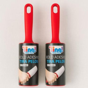 Imagem de Kit Rolo Tira Pelos Adesivo  Remove Pelos de Pets Instantaneamente - t