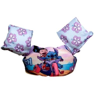Imagem de Boia Inflável Infantil STITCH Colete 56CM em Poliéster e Espuma - Etit