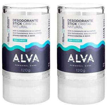 Imagem de KIT 2 X Desodorante Natural Stick Cristal Alva Naturkosmetik 120g (Embalagem pode ter variações)
