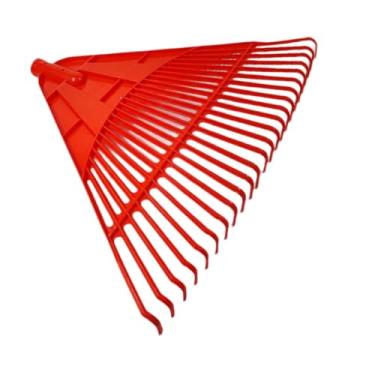 Imagem de Baoblaze Cabeça de ancinho para folhas de jardim, ferramenta de jardinagem para remoção de folhas, peças de reposição para ferramentas manuais, com, Vermelho