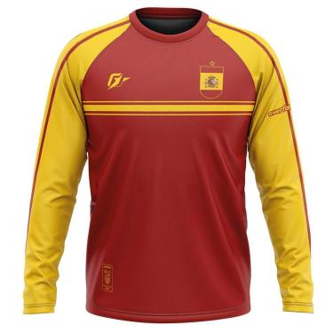 Imagem de Camiseta Manga Longa Filtro UV Espanha La Roja Coroa-Masculino