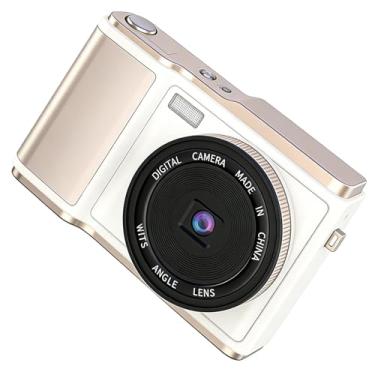 Imagem de Asixxsix Câmera Digital, Câmera de Vlogging Com Foco Automático 4K 48MP para Fotografia, Com Tela Giratória de 180 Graus, Zoom 18X, Anti-vibração, Compacta Leve (WHITE)