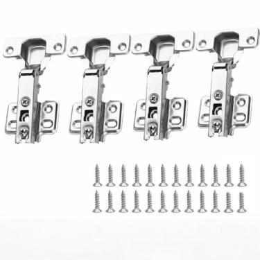 Imagem de Dobradiças de aço inoxidável para portas de armários, com fechamento suave, dobr