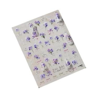 Imagem de Adesivos De Unha Kawaii Mini 5D Com Diamantes E Laços Japoneses Para A