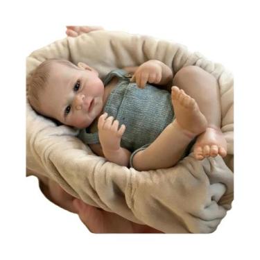 Imagem de Boneco Reborn Menino De Silicone Vinil Realista De 50cm, Toque Macio, 