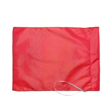 Imagem de UGPLM Bandeira de escanteio de substituição para treino e prática de futebol, vermelha, equipamento para futebol americano, bandeira para competição de
