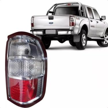 Imagem de Lanterna Traseira Ford Ranger 2009 2010 2011 2012 Bicolor Lado Esquerdo