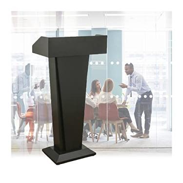 Imagem de Suporte de pódio portátil, bancada de leitura ajustável, púlpito móvel para igreja, escola, escritório, casamentos e conferências, mesa de púlpito de discurso profissional