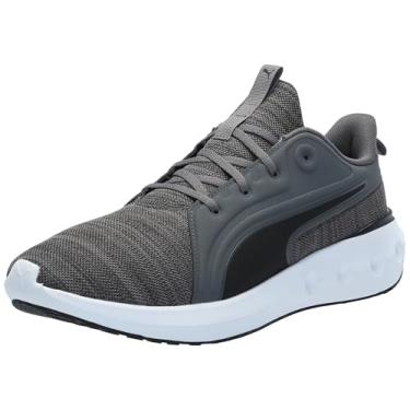 Imagem de Puma Softride Carson masculino, Tricô cinza escuro - preto puma, 38