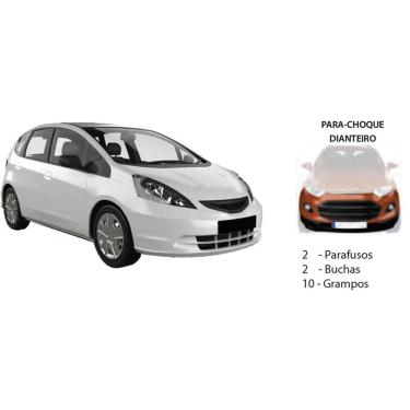 Imagem de Kit Presilha Parachoque Dianteiro Fit 2004 A 2008