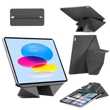 Imagem de KenKe Capa magnética para iPad (A16) 11ª geração 2025/iPad 10ª geração 10,9 polegadas 2022 com suporte para lápis, acessório magnético conveniente, suporte fino de 6 ângulos de visão, despertar