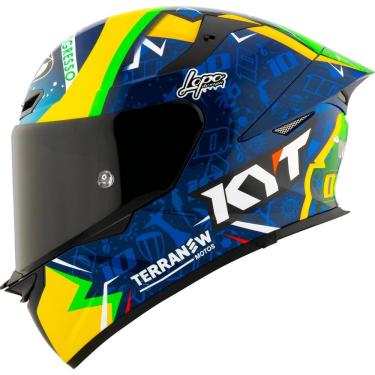 Imagem de Capacete KYT TT Revo Diogo Moreira 2024 Azul e Amarelo