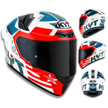 Imagem de Capacete KYT TT Course Fuselage Branco e Vermelho
