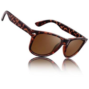 Imagem de Óculos de Sol Polarizados Sunier Retrô Quadrados UV400 para Homens e M