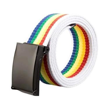 Imagem de Cinto Tático Unissex De 38cm Em Lona, Cinto Casual De Luxo Para Jeans 