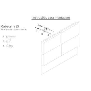 Imagem de Cabeceira Cama Box Casal King 195cm London Veludo Chocolate - Js Móveis