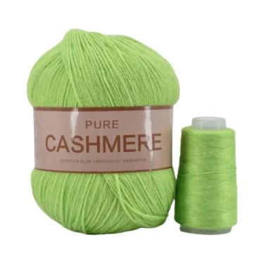 Imagem de Cachecol De Caxemira Tricotado À Mão Para Bebê, Fio Puro Mongol De 70 