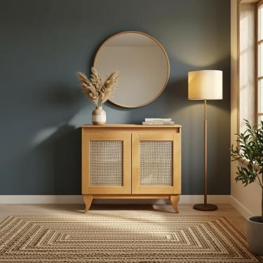 Imagem de Aparador Buffet Tela 2 Portas Madeira Deltan Imbuia