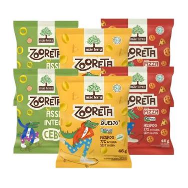 Imagem de Kit Salgadinho Infantil Zooreta Assado Sabores Sortidos - Mãe Terra 6 