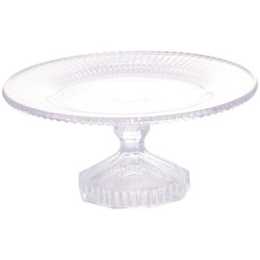 Imagem de Prato para Bolo de Cristal Lyor Redondo - Renaissance 22,5cm