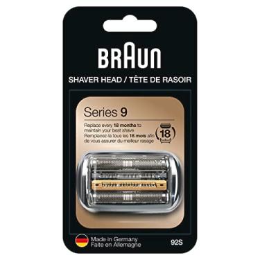 Imagem de Braun Cabeça de substituição para barbeador elétrico Série 9-92S - Compatível com todos os barbeadores elétricos Série 9 9290cc, 9291cc, 9370cc, 9293s, 9385cc, 9390cc, 9330s, 9296cc