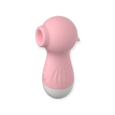 Imagem de Estimulador de Clitóris por Pulsação Small Seahorse em Silicone e ABS 9,9x3,5x2,1CM Rosa 10 Modos de Sucção Lilo