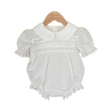 Imagem de Macacão De Manga Curta Para Bebês Recém-nascidos, Macacão Infantil Com