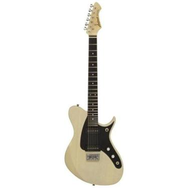 Imagem de Guitarra Elétrica Aria Pro II J-2 com Captadores AMP-90, see-through Vintage White Aria...