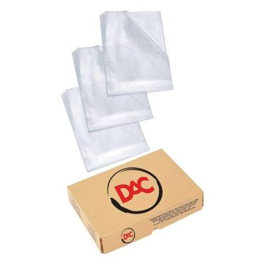 Imagem de Envelope Plástico A4 DAC Envelope Saco 4 Furos para Arquivamento Formato 240MM X 330MM Unidade