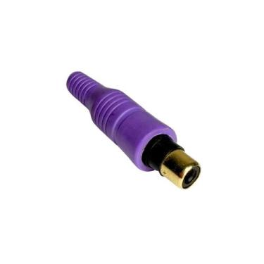 Imagem de Jack rca 6mm pvc lilas ponta dourada - brand