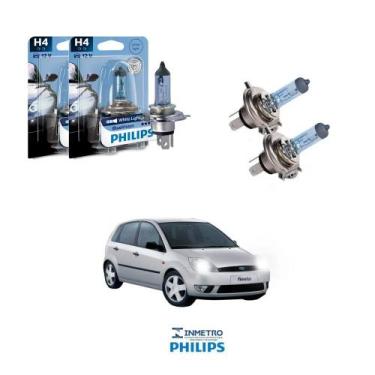 Imagem de Lâmpadas Farol Ford Fiesta Sedan Philips H4 BlueVision