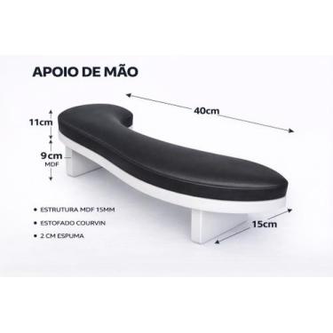 Imagem de Suporte apoio para Manicure Ergonômico e profissional - cavassin móvei