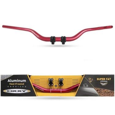 Imagem de Guidão Super Fat Bar Oxxy Alto 31mm Com Adaptador, Vermelho