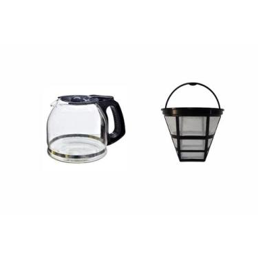 Imagem de Jarra compatível e Filtro Permanente Cafeteira Electrolux ECM30 38 Xíc