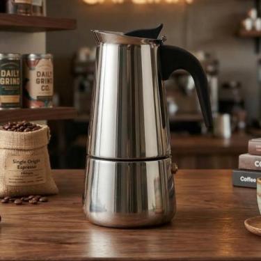 Imagem de Cafeteira Italiana Inox Faz até 6 Xícaras 300ml Tradicional - THIKA