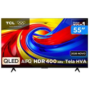 Imagem de Smart TV 55" TCL 4K UHD QLED 55P7L Google TV 2026, 55"